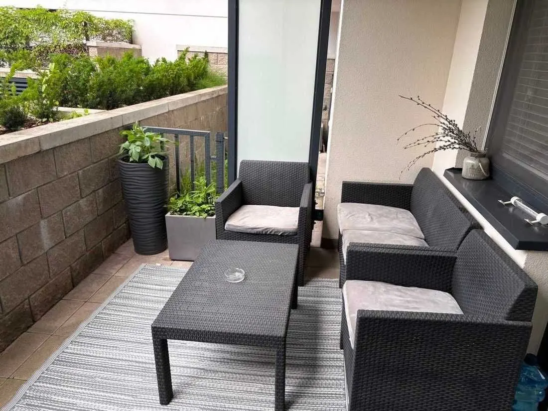 3 pokoje z ogrodem 37 m² i garażem — Mokotów, ul. Bluszczańska 42A — 8